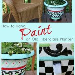 Whimsical Hand Painted Planter