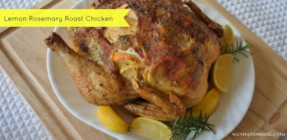 Lemon Rosemary Roast Chicken via Sand & Sisal