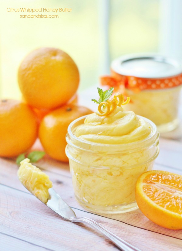 Citrus Whipped Honey Butter Jars