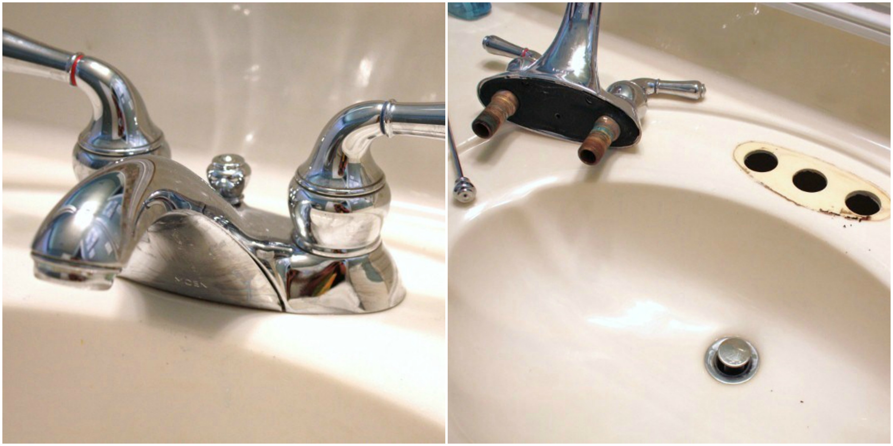 old bathroom sink faucet