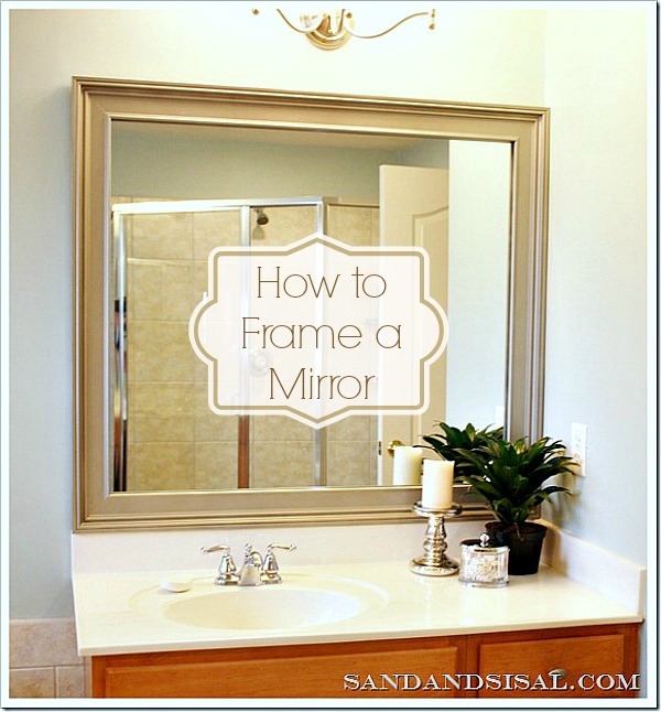 How to Frame a Mirror - Sand and Sisal