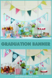 DIY Graduation Banner - Sand and Sisal