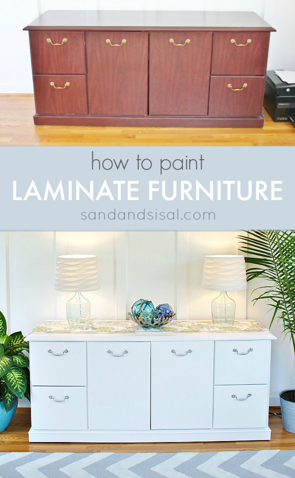 How To Paint Laminate Furniture Sand And Sisal