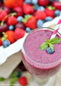 Berry Breakfast Smoothie - Sand And Sisal