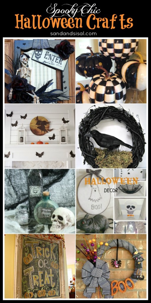 8 Spooky Chic Halloween Decor Crafts - Sand and Sisal