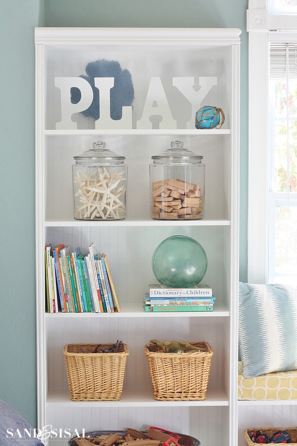 bookshelves for playroom