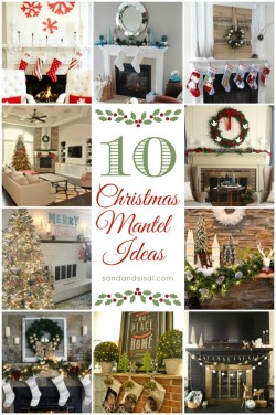 10 Christmas Mantel Ideas  Sand and Sisal