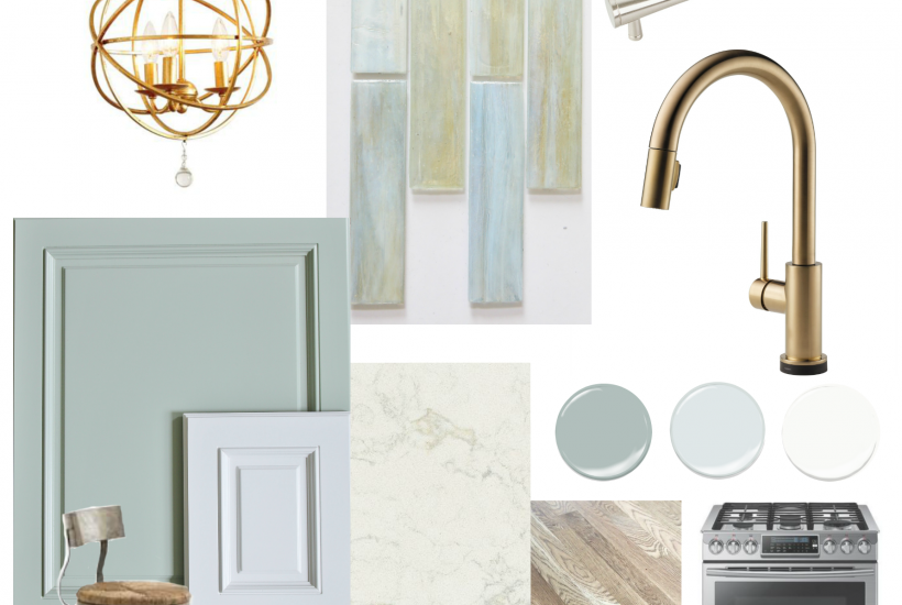 Coastal Kitchen Design Board