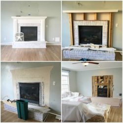 Coastal Family Room and Fireplace Makeover - Sand and Sisal