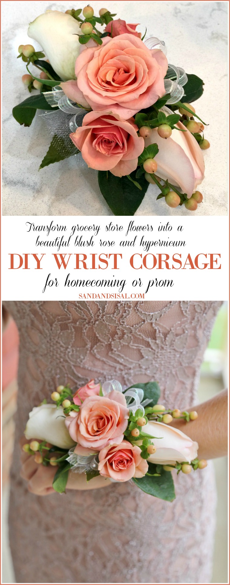 DIY Wrist Corsage for Homecoming or Prom