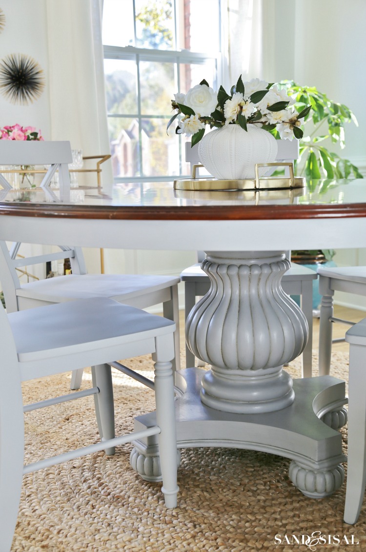 Gray Dining Room Table 
