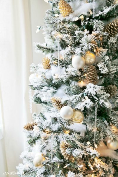 Rustic Glam Christmas Dining Room - Sand And Sisal