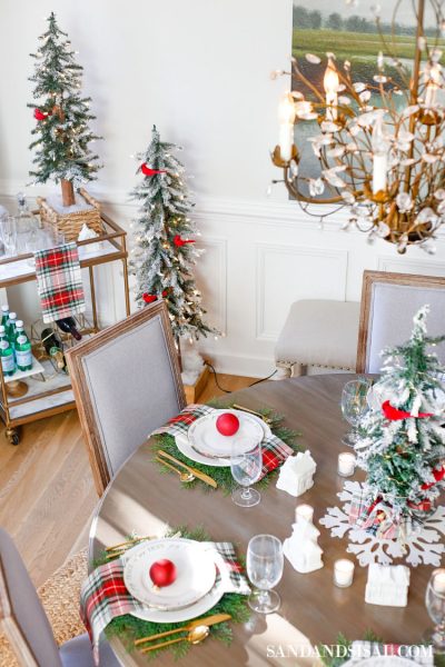 Christmas Village Table Setting and Holiday Entertaining Ideas