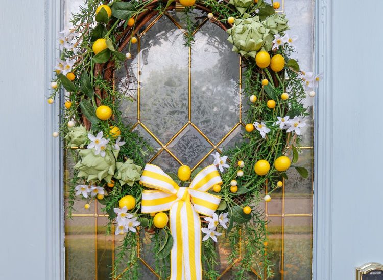 DIY Artichoke Lemon Wreath