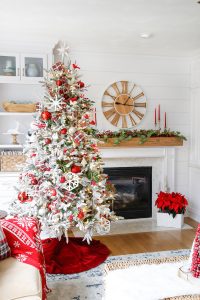 Cranberries and Cardinals: Our Traditional Christmas Family Room Tour