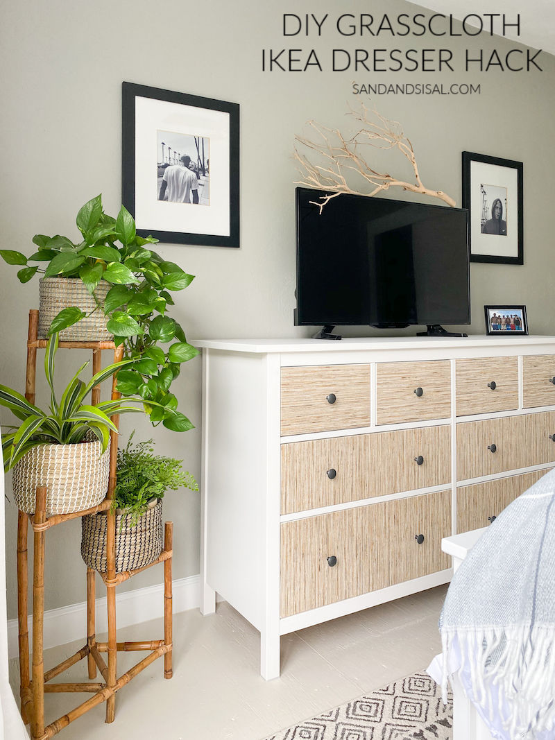 Dresser Makeover Using Peel and Stick Wallpaper and Paint  The HowTo Home