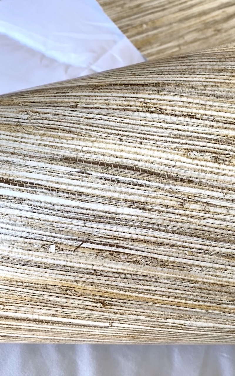 Grasscloth Fans Peel  Stick Removable Wallpaper  Pottery Barn