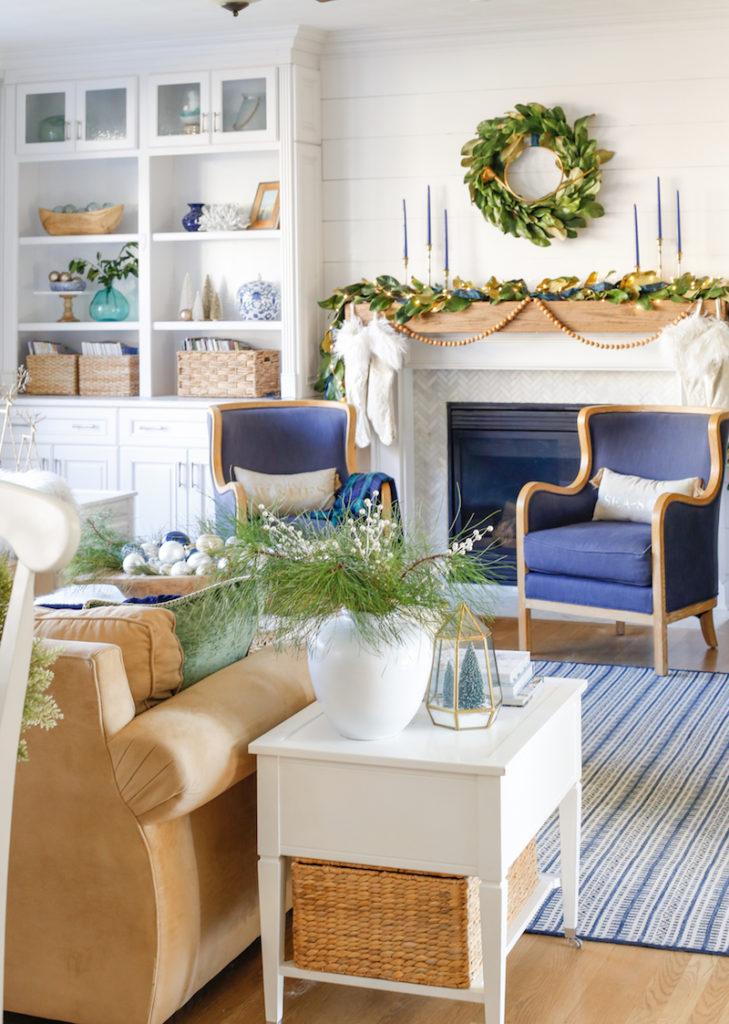 Blue and Green Plaid Christmas Home Tour | Sand and Sisal