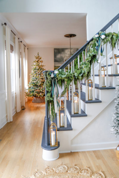 Blue and Green Plaid Christmas Home Tour | Sand and Sisal